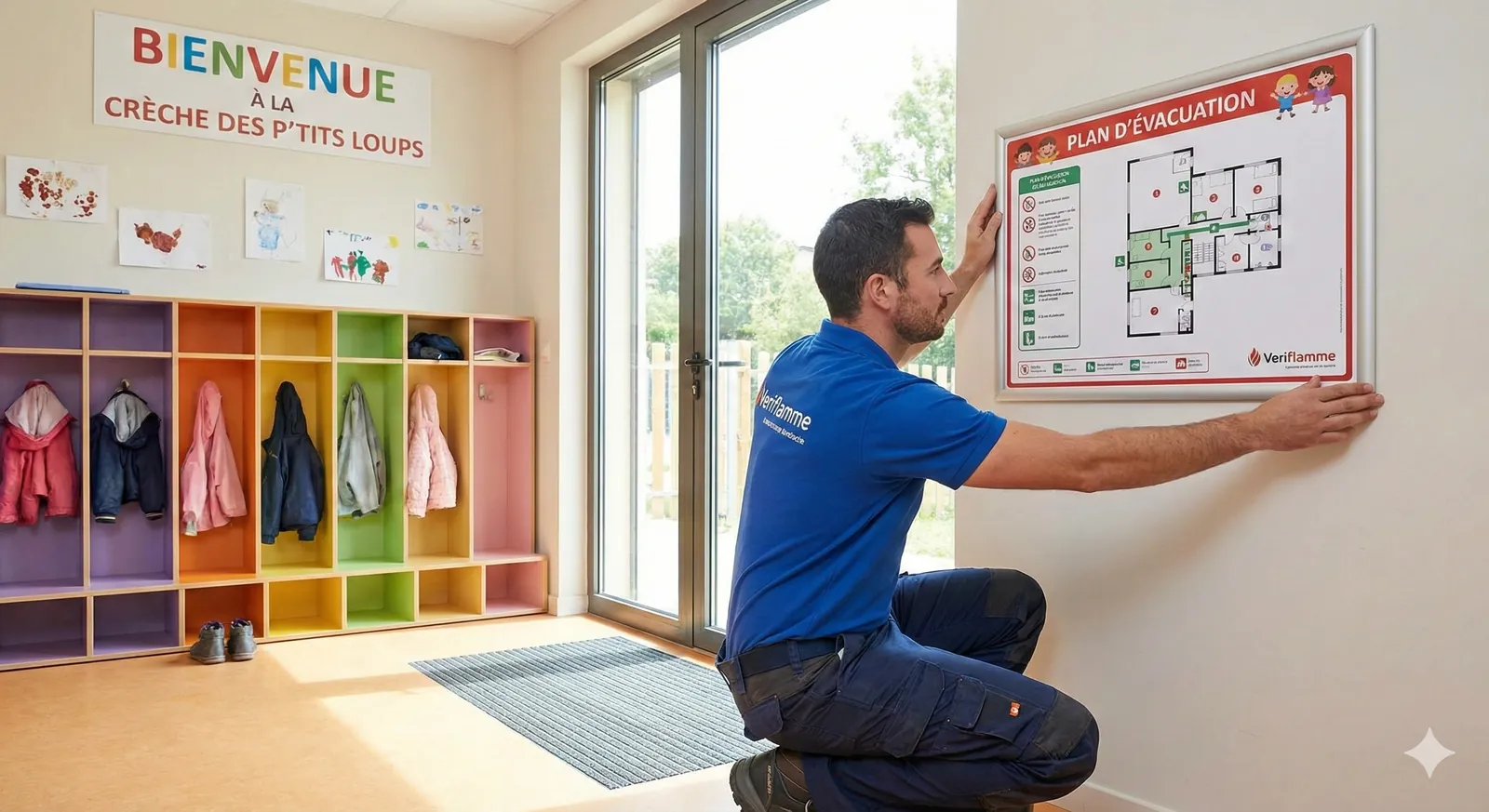 Plan d'évacuation A3 PVC